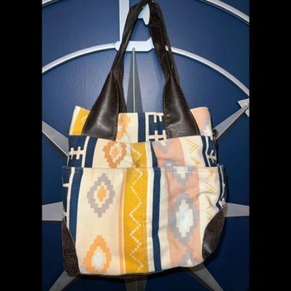 Rebekah Scott Designs Yellow Aztec Bucket Bag